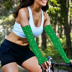 Golf Course Pattern Print Sun Protection Arm Sleeves