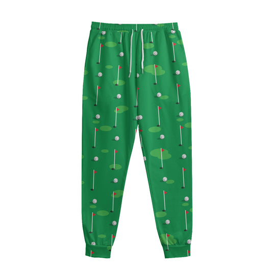 Golf Course Pattern Print Sweatpants