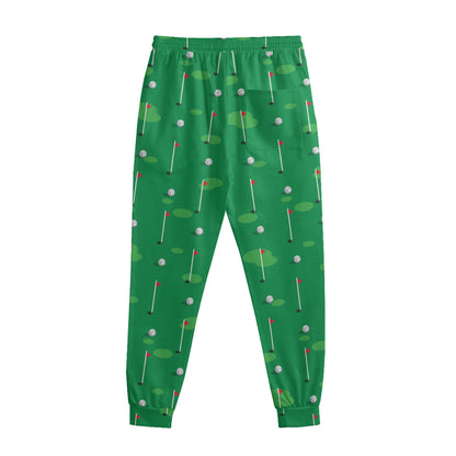 Golf Course Pattern Print Sweatpants