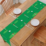 Golf Course Pattern Print Table Runner