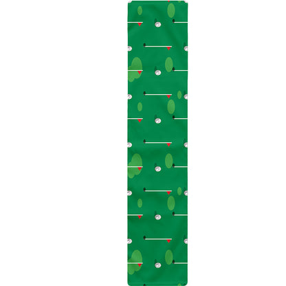 Golf Course Pattern Print Table Runner