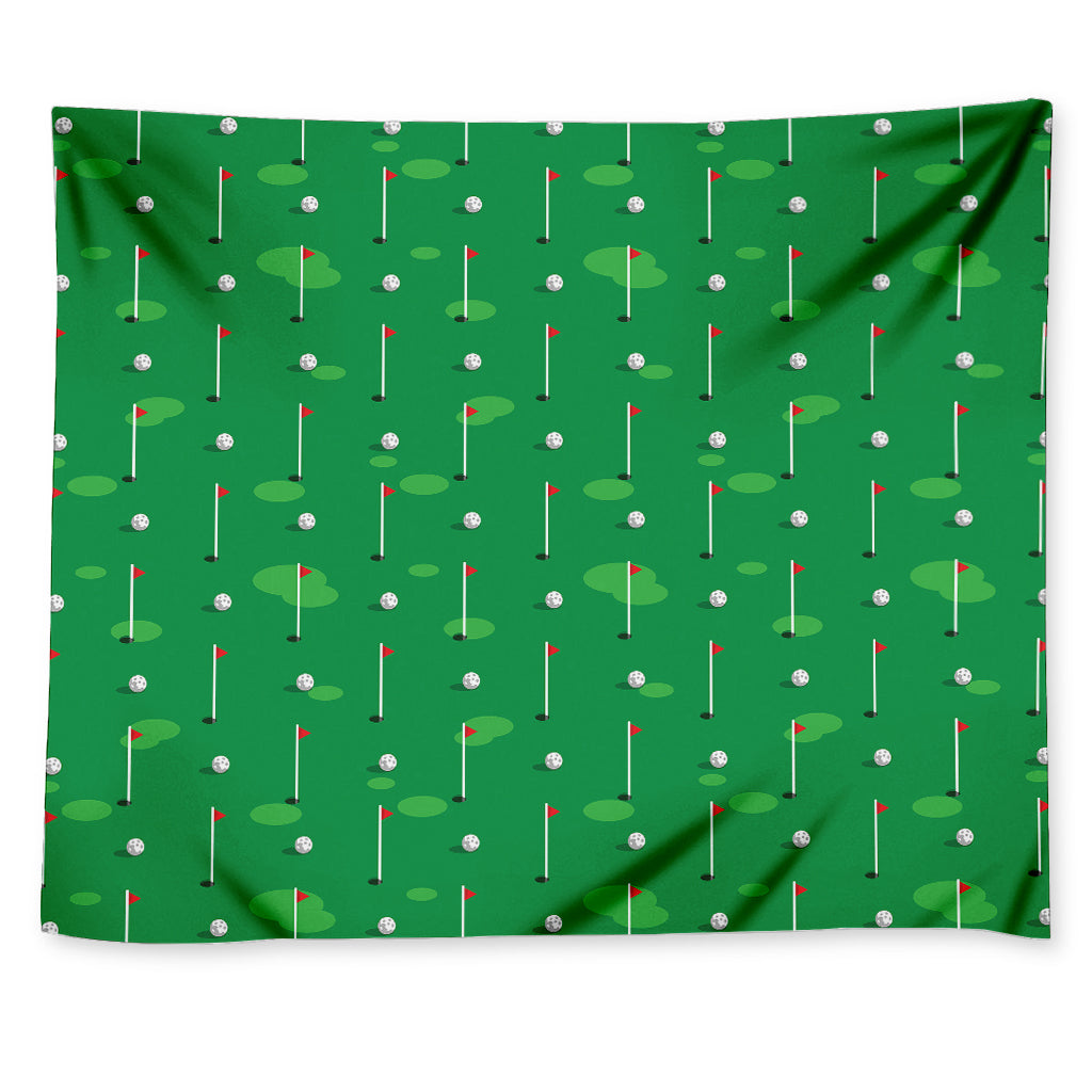 Golf Course Pattern Print Tapestry
