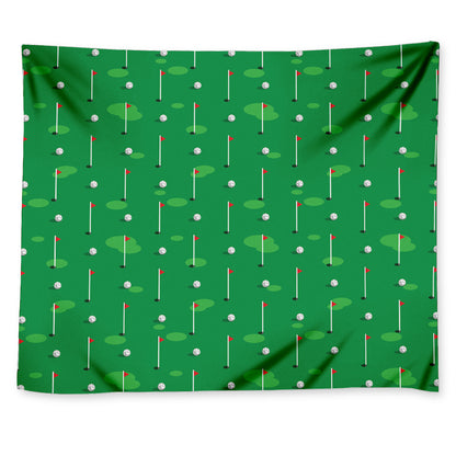 Golf Course Pattern Print Tapestry