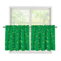 Golf Course Pattern Print Tier Curtains