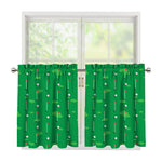 Golf Course Pattern Print Tier Curtains