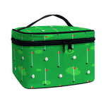 Golf Course Pattern Print Travel Makeup Bag