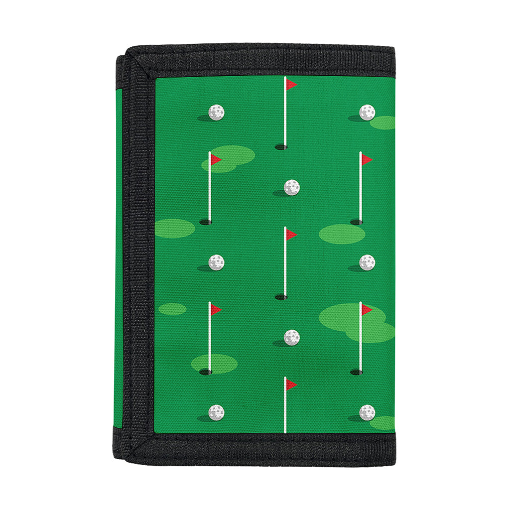 Golf Course Pattern Print Trifold Wallet