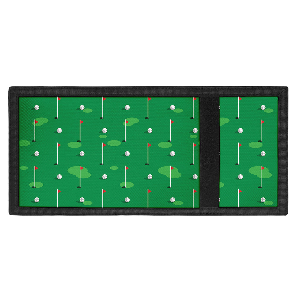 Golf Course Pattern Print Trifold Wallet