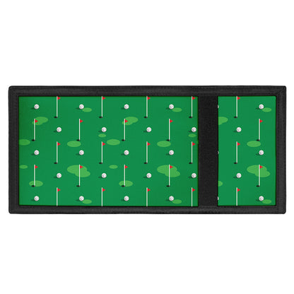 Golf Course Pattern Print Trifold Wallet