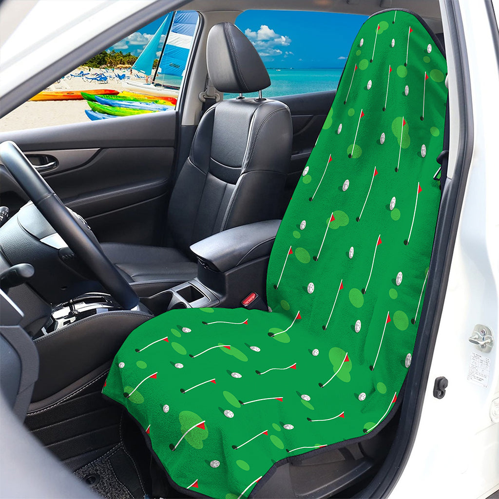 Golf Course Pattern Print Waterproof Car Seat Cover