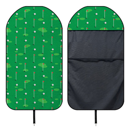 Golf Course Pattern Print Waterproof Car Seat Cover