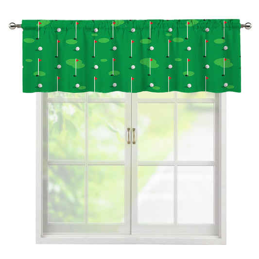 Golf Course Pattern Print Window Valance