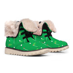 Golf Course Pattern Print Winter Boots
