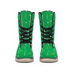 Golf Course Pattern Print Winter Boots