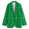 Golf Course Pattern Print Women's Blazer