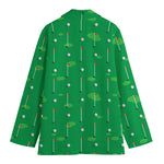 Golf Course Pattern Print Women's Blazer