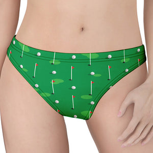 Golf Course Pattern Print Women's Thong