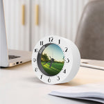 Golf Course Print Alarm Clock