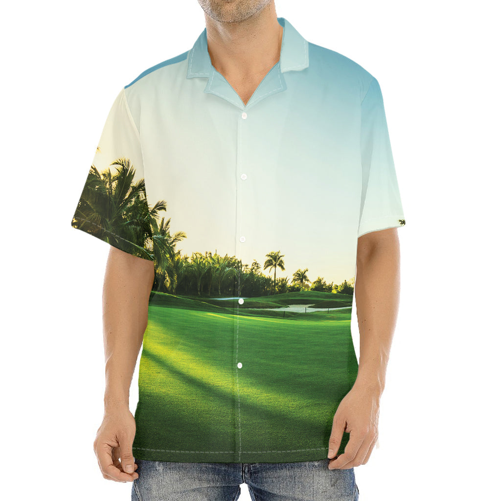 Golf Course Print Aloha Shirt