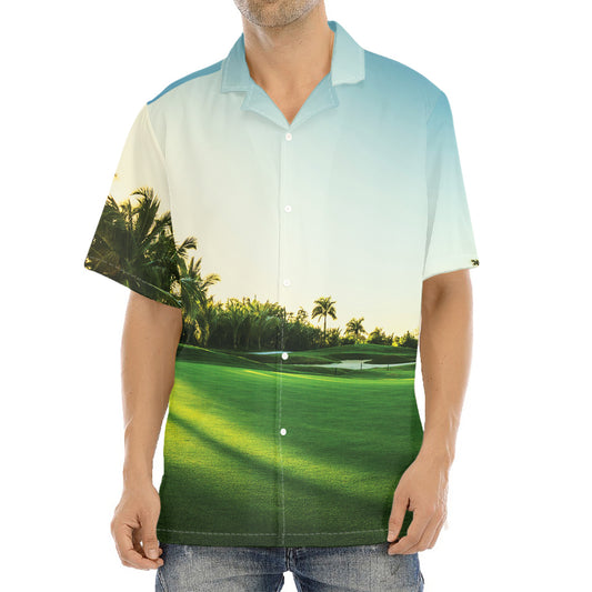 Golf Course Print Aloha Shirt