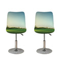 Golf Course Print Bar Stool Covers