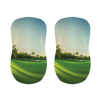 Golf Course Print Bar Stool Covers