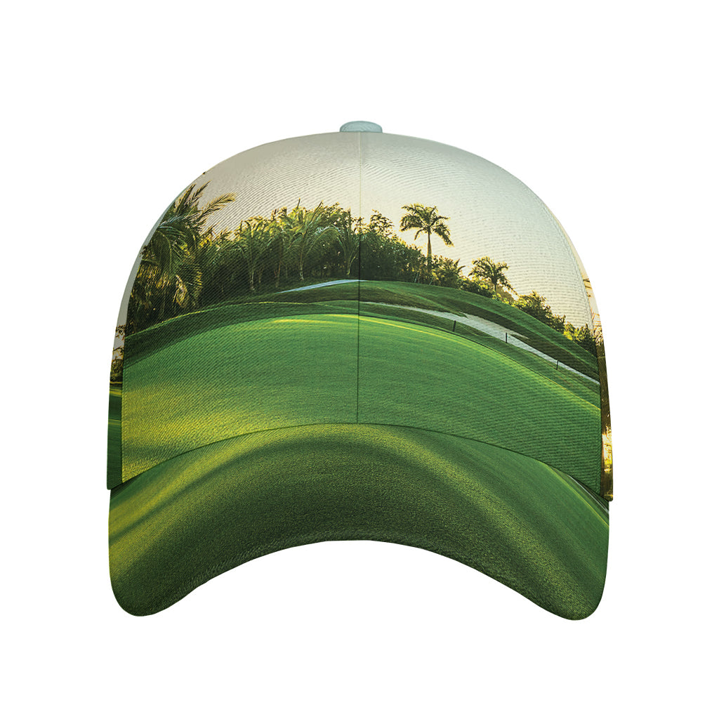 Golf Course Print Baseball Cap
