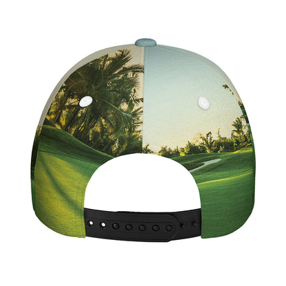 Golf Course Print Baseball Cap