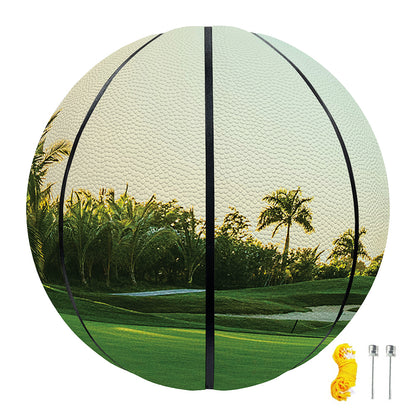 Golf Course Print Basketball