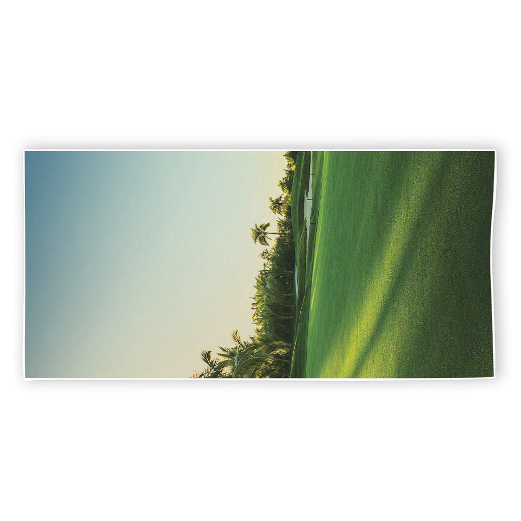 Golf Course Print Beach Towel