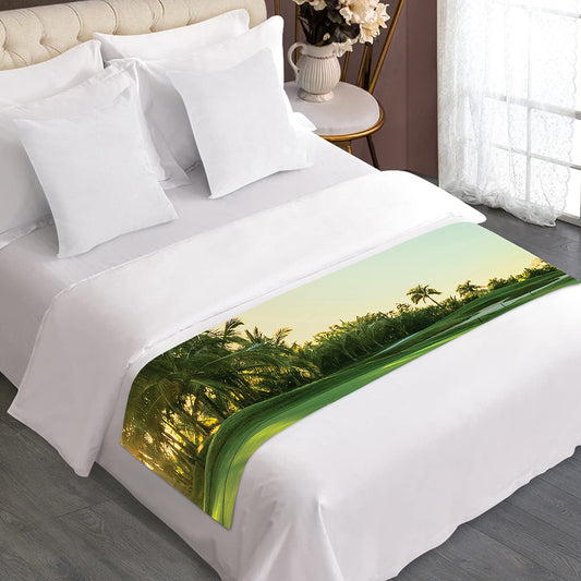 Golf Course Print Bed Runner