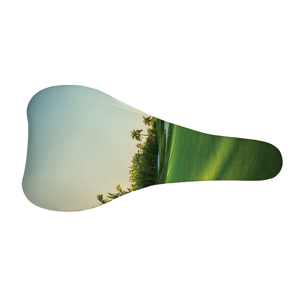 Golf Course Print Bicycle Seat Cover