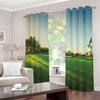 Golf Course Print Blackout Grommet Curtains