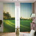Golf Course Print Dimout Pencil Pleat Curtains