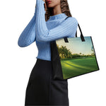 Golf Course Print Canvas Tote Bag