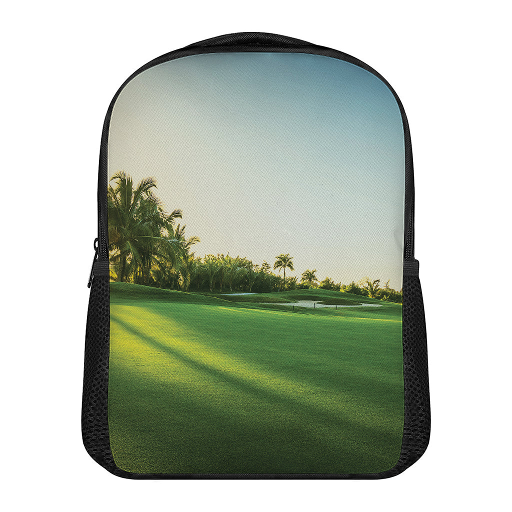 Golf Course Print Casual Backpack