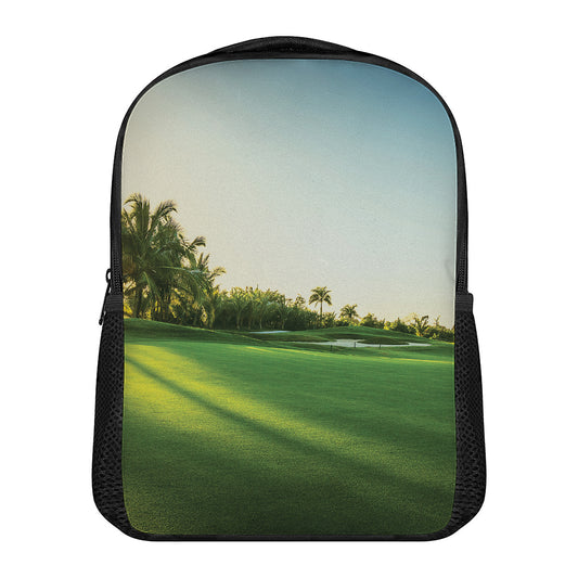 Golf Course Print Casual Backpack