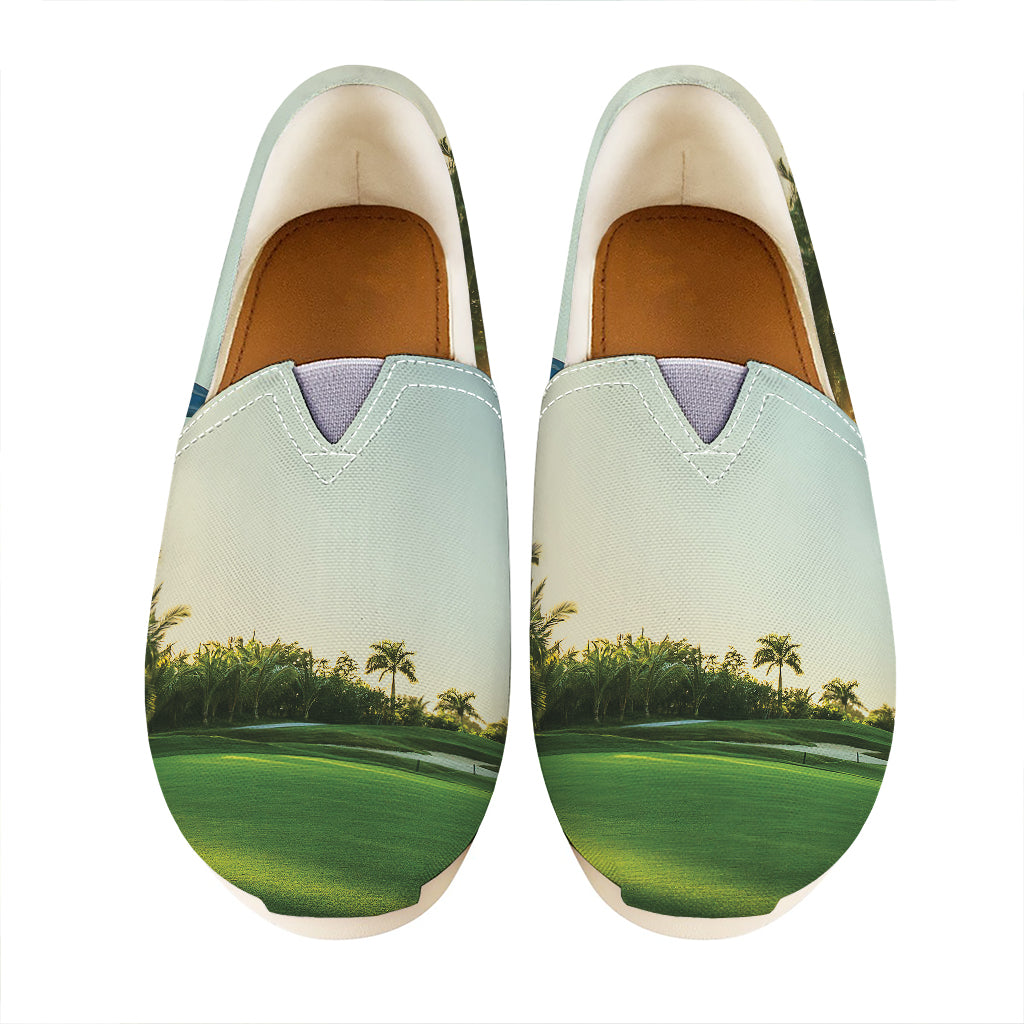 Golf Course Print Casual Shoes