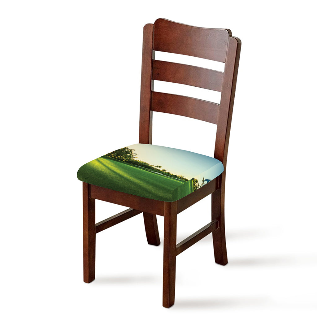 Golf Course Print Chair Cushion Cover