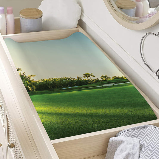 Golf Course Print Changing Pad Cover