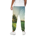 Golf Course Print Cotton Pants