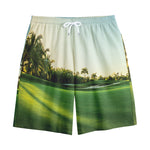Golf Course Print Cotton Shorts