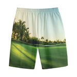 Golf Course Print Cotton Shorts