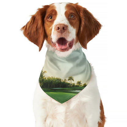 Golf Course Print Dog Bandana