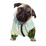 Golf Course Print Dog Zip Up Hoodie