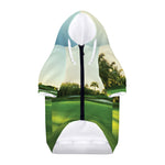 Golf Course Print Dog Zip Up Hoodie