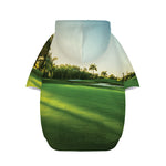Golf Course Print Dog Zip Up Hoodie