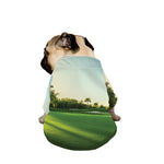 Golf Course Print Dog Zip Up Jacket