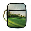 Golf Course Print Front Pocket Bible Bag