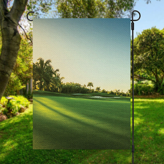 Golf Course Print Garden Flag